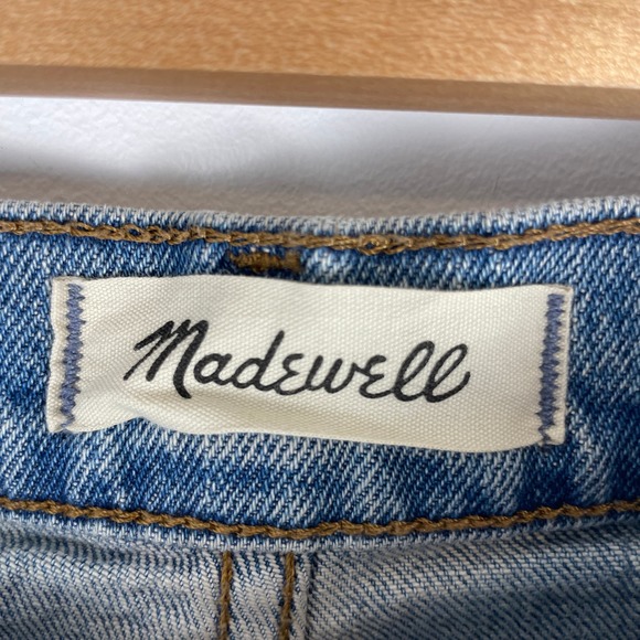 Madewell The Perfect Vintage Jean In Bainton Wash Raw Hem Edition Size 27 New - Picture 9 of 14